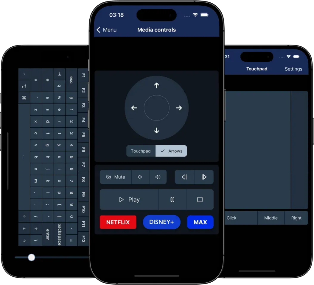 Screenshot of PocketRemote